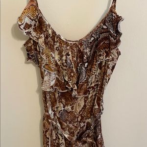 Snake Print Jumpsuit